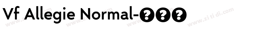 Vf Allegie Normal字体转换